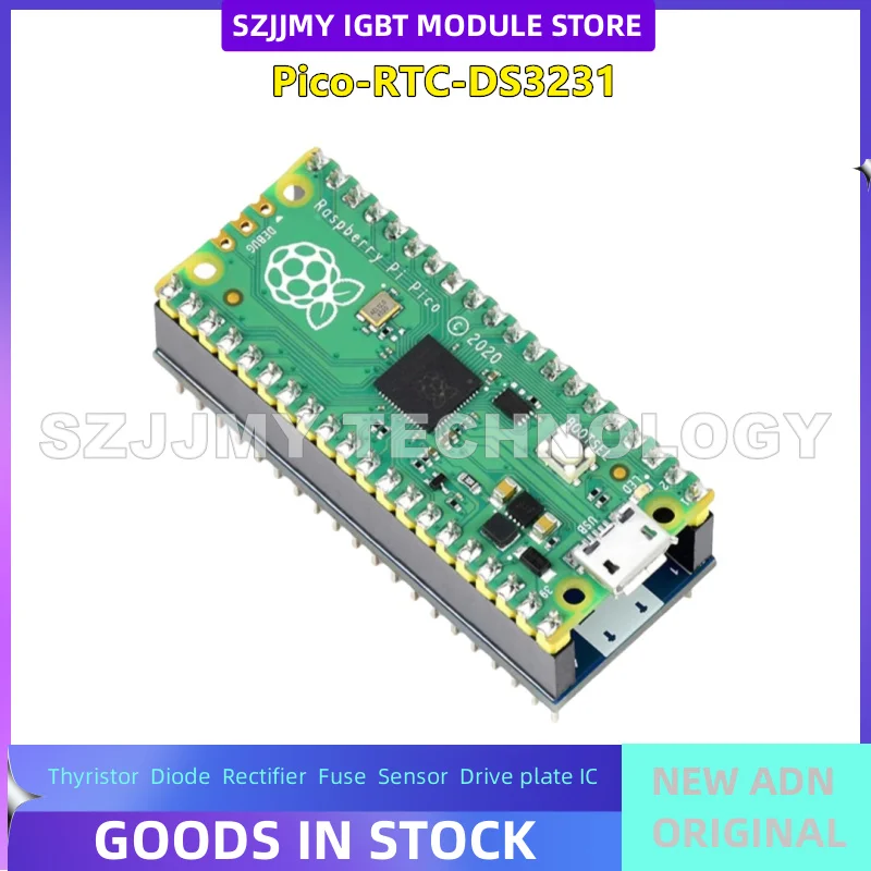 

Raspberry Pi Pico RTC expansion board module, high-precision DS3231 clock chip, I2C interface NEW ORIGINAL IN STOCK