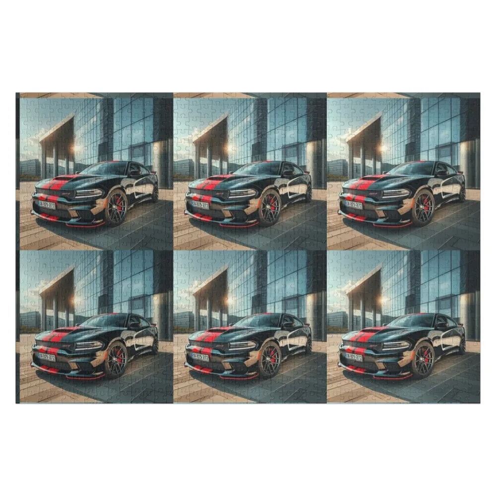 

Dodge Charger Hellcat Jigsaw Puzzle Wooden Name Diorama Accessories Puzzle