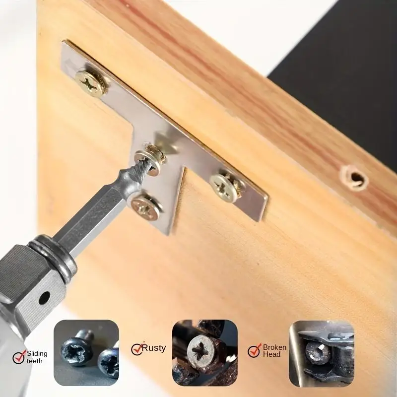 

Damaged Screw Extractor Set Drill Bits Broken Bolt Stud Stripped Screw Remover Easy Out Speed Out Tools