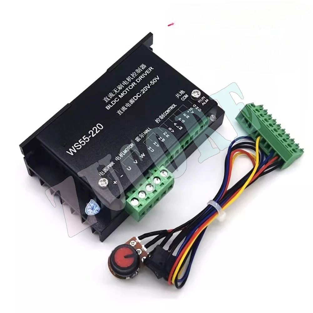 

48V500W high-speed brushless spindle special driver analog speed regulation WS55-220 MACH3 speed regulation