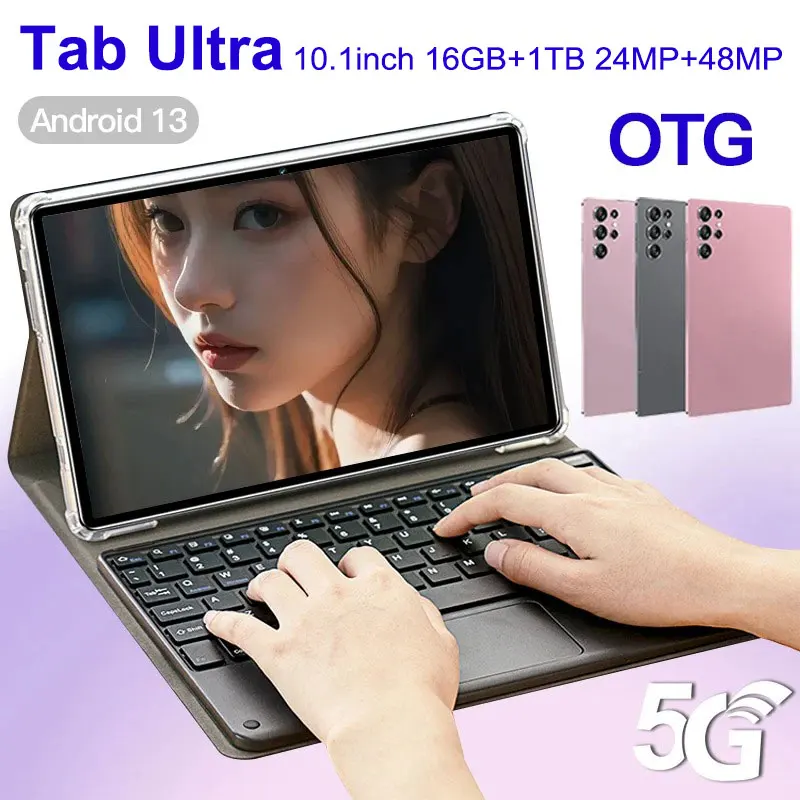 

Original New Tablet Ultra Pad 2024 16G+1TB Android 13 Tablet PC 10 Inch Snapdragon 8 gen2 WIFI 5G tablets Learning entertainment