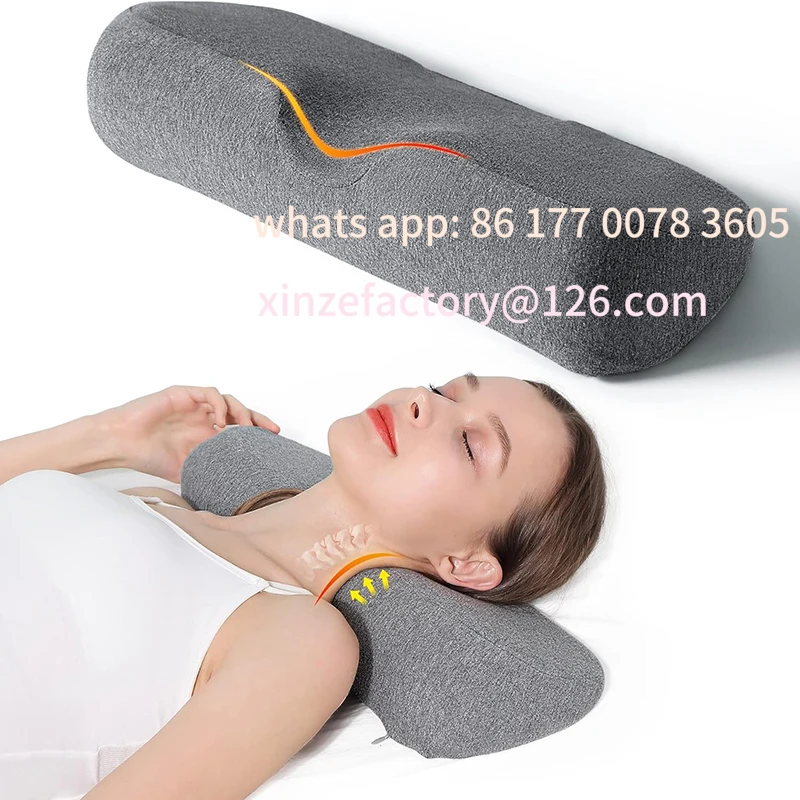 

Customizable Memory Foam Contour / Bed Pillows for Side Sleeper Ergonomic Orthopedic Sleeping Neck Pillow