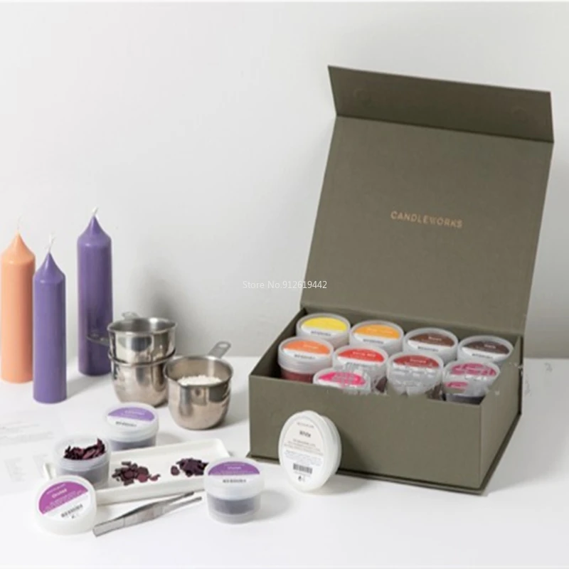 CANDLEWORKS Candle Dye Scented Candle Homemade Special DIY Solid Dye 24 Colors wax flakes candle making items