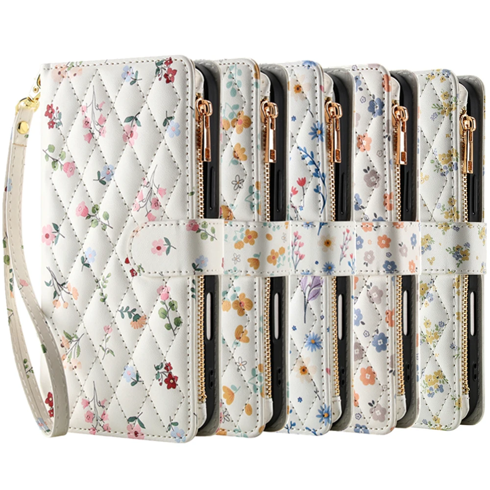 Etui typu flip z portfelem do Samsung Galaxy S26 S25 S24 S23 S22 S21 S20 Ultra 20FE S21FE S23FE S24FE S25FE A17 A27 A57 A73, skórzane etui — zdjęcie produktu 2