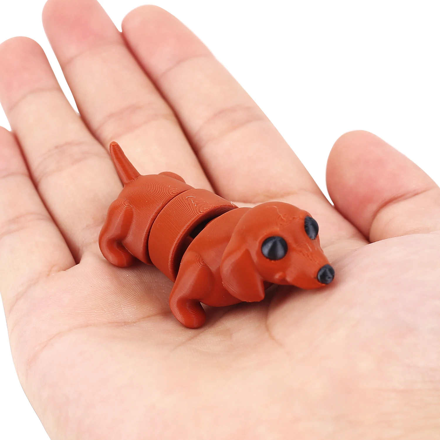 Simulated sausage dog joints can swing freely, novel and gentle pressure toys, creative and cute small gifts