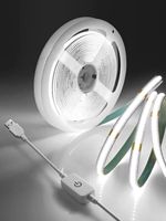 1M-5M USB LED Strip Light 5V 320LEDs/M COB Touch Sensor Dimmable Lamp Tape DIY TV Mirror Backlight Kitchen Room Night Lighting