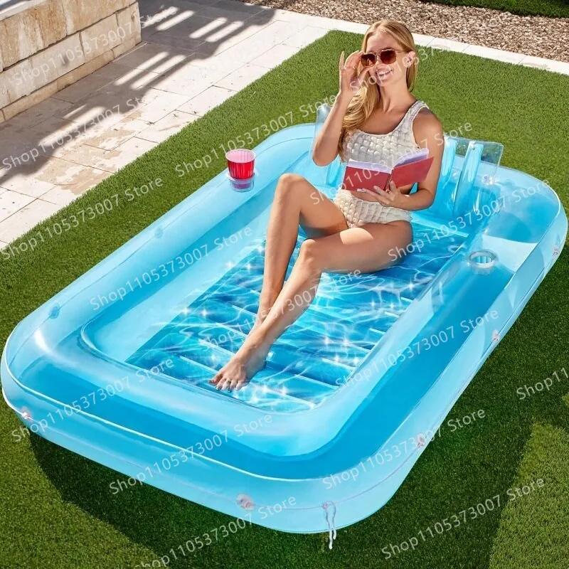 Inflatable Maple Leaf Floating Bed Swimming Ring Water Play Toy