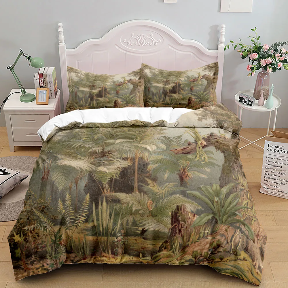 Plants off the Coast Duvet Cover Set EU Single Double King US Twin Full Queen Size Bed Linen Set