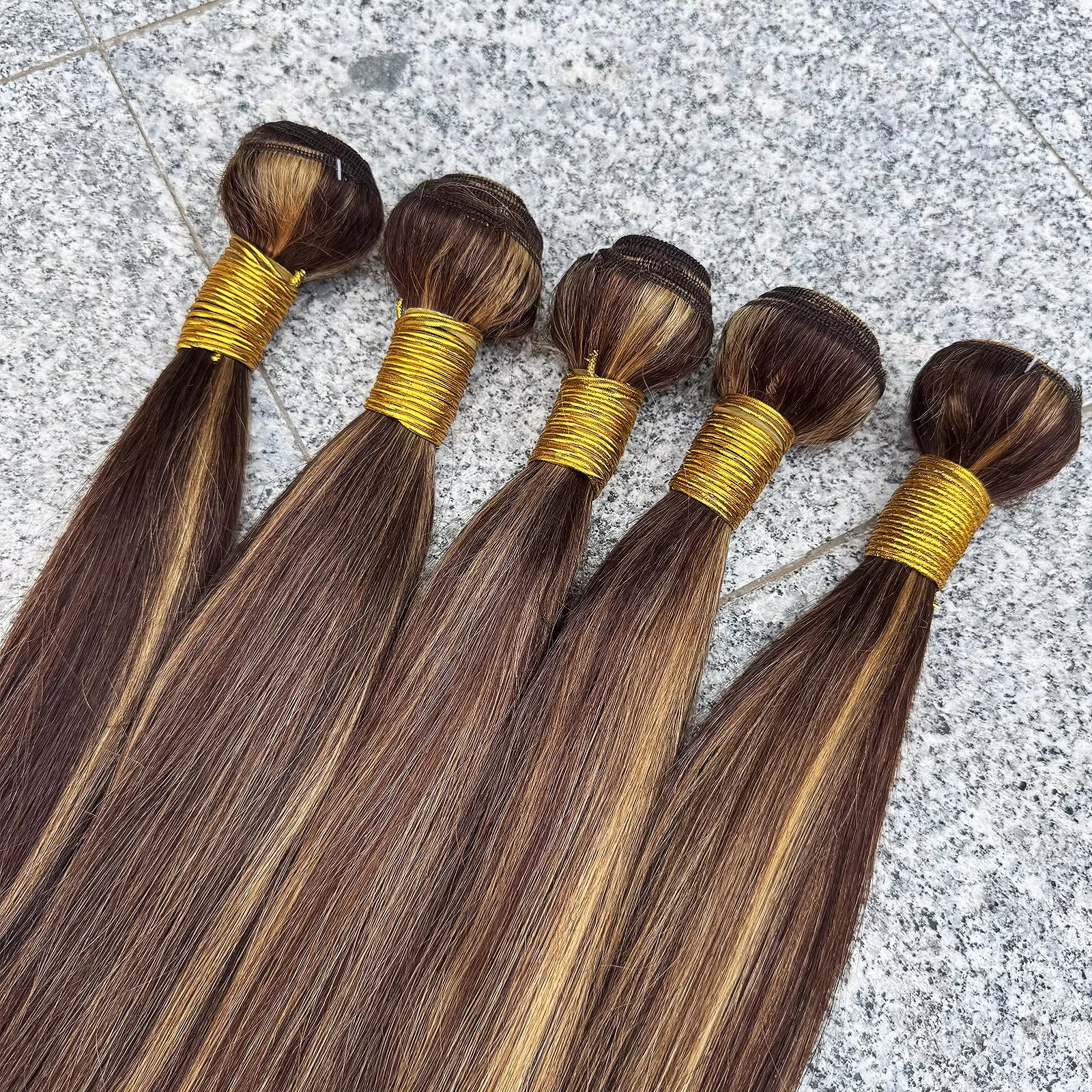 8A الصف P4/27 مستقيم تسليط الضوء على أومبير الملونة حزم مستقيمة الشعر البشري البرازيلي شعر ريمي نسج ملحقات للنساء #2