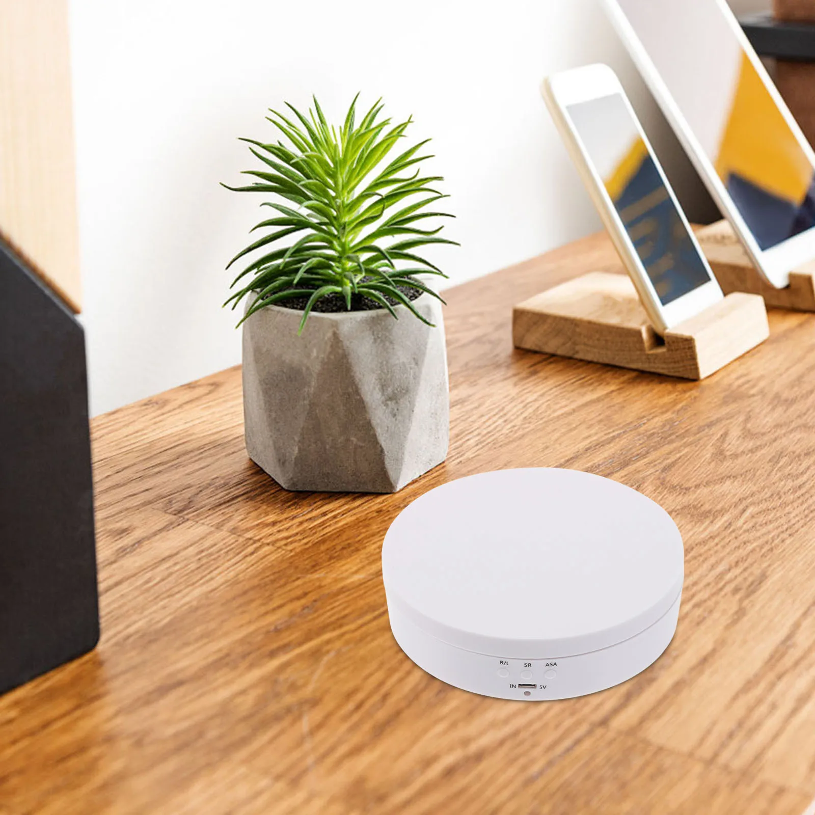 Rotating Display Stand 3Kg Load-Bearing Premium Abs Electric Turntable For Jewelry Cake Display 360 Degree Rotation Motorized