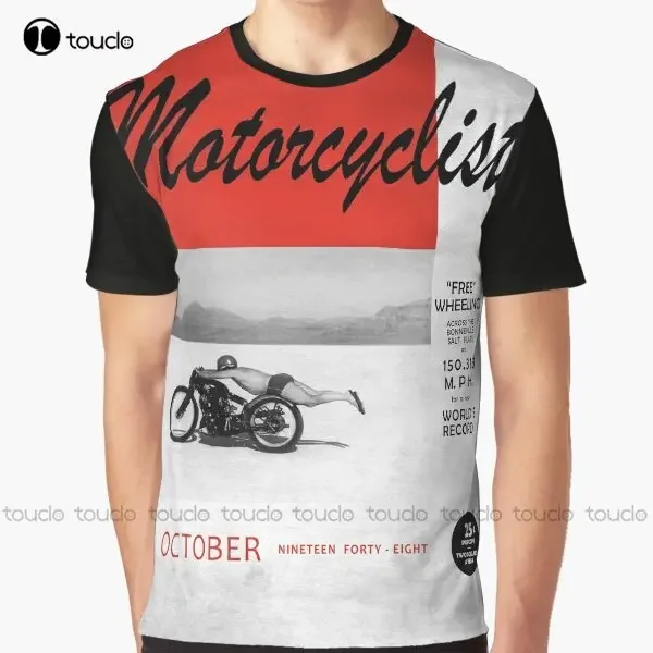 Motorcyclist Magazine - Free Wheeling Graphic T-Shirt Digital Printing Tee Shirts Streetwear Xxs-5Xl New Popular Unisex