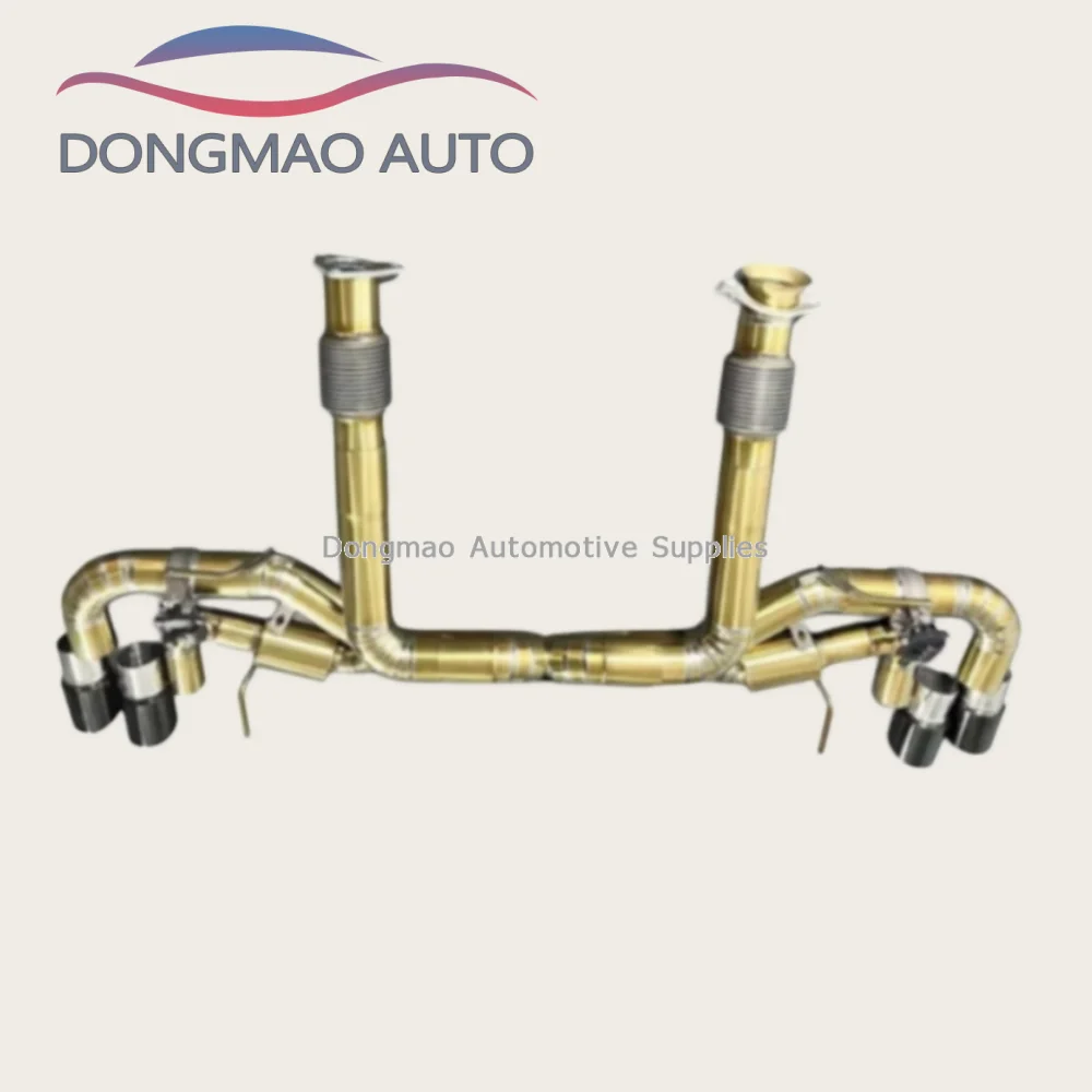 

Suitable for Corvette C8 2019-2023 titanium alloy valve controlled mid tail exhaust system Wild Roar Sound Titanium Ma