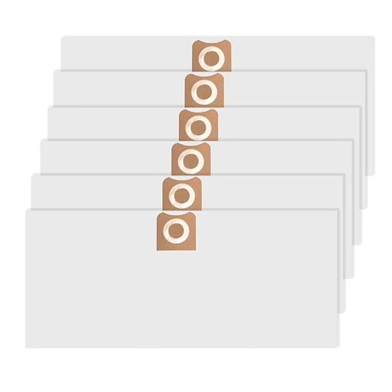 AA96 6 шт. мешки для VF3502 12-16 галлонов, пылесос для влажной и сухой уборки, высокоэффективный вакуумный мешок 23743, пылесборник