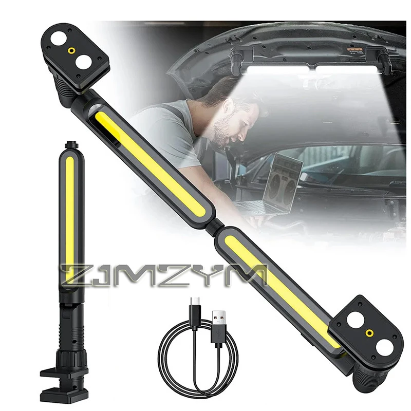 

Магнитная светодиодная панель, портативный перезаряжаемый рабочий фонарь для механика, подсветка для гриля, светильник для ремонта/инспекции/гаража