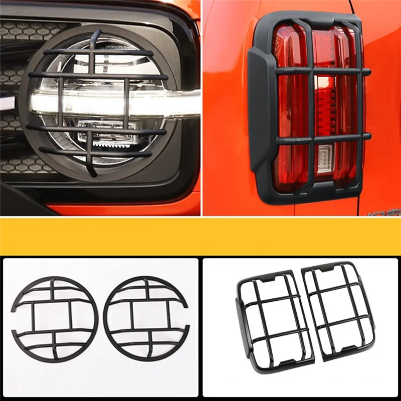 

Car Taillight Cover Front Head Light Lamp Cover Fit For Great Wall Tank 300 2021-2024 Car Styling Accessories