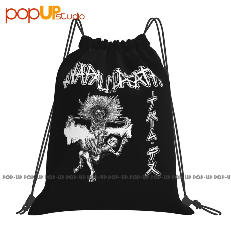 Napalm Death Split Punk Crust Grindcore Thrash Metal Bands Drawstring Bags Gym Bag Bookbag Shopping Bag