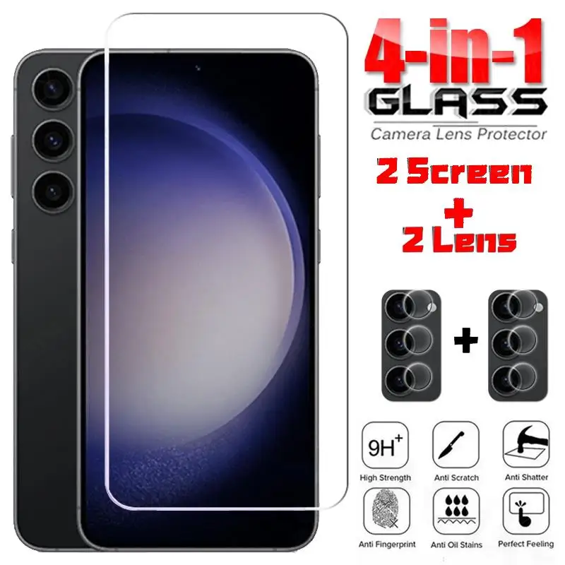 

Tempered Glass For Samsung Galaxy S23 Plus Glass Samsung S21 FE S22 S23 Plus 9H Full Cover Screen Protector Samsung S23 Plus 5G