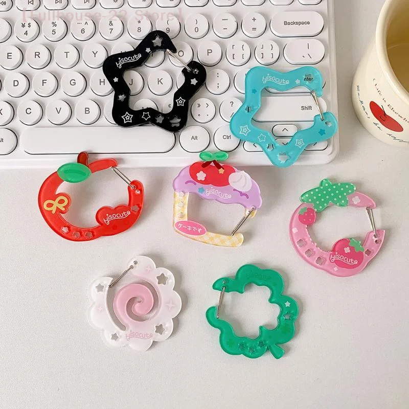 【MAX-22】Ins Style Niedlicher Acryl-Cartoon-Schlüsselanhänger, Halter, Kawaii, Obst, Cupcake, Sternform, Dekoration, Tasche, Anhänger, Haken, Schlüsselanhänger