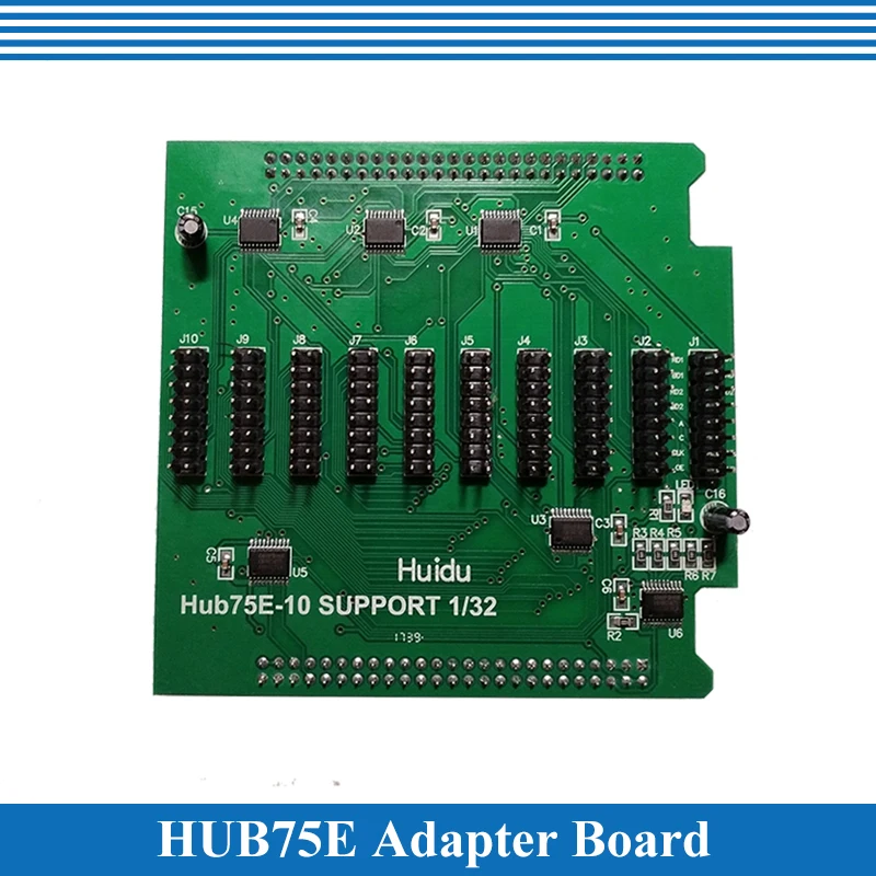 Full Color LED display Conversion Card Hub75E Adapter board Support 1/2, 1/4, 1/8, 1/16, 1/32 Scan