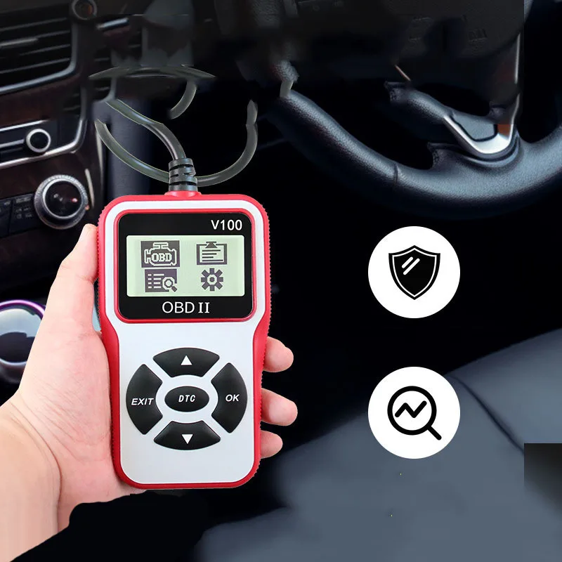 Obd2 Car Computer Decoder Fault Detector Diagnostic Meter Fault Code Clearer Fault Light Code Reader Check Engine Analyzer