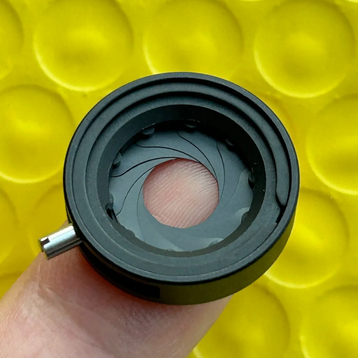 فتحة يدوية قابلة للتعديل 1-12 مللي متر وحدة غشاء القزحية البصرية مجهر كاميرا ليزر لتقوم بها بنفسك M4 قوس اختياري