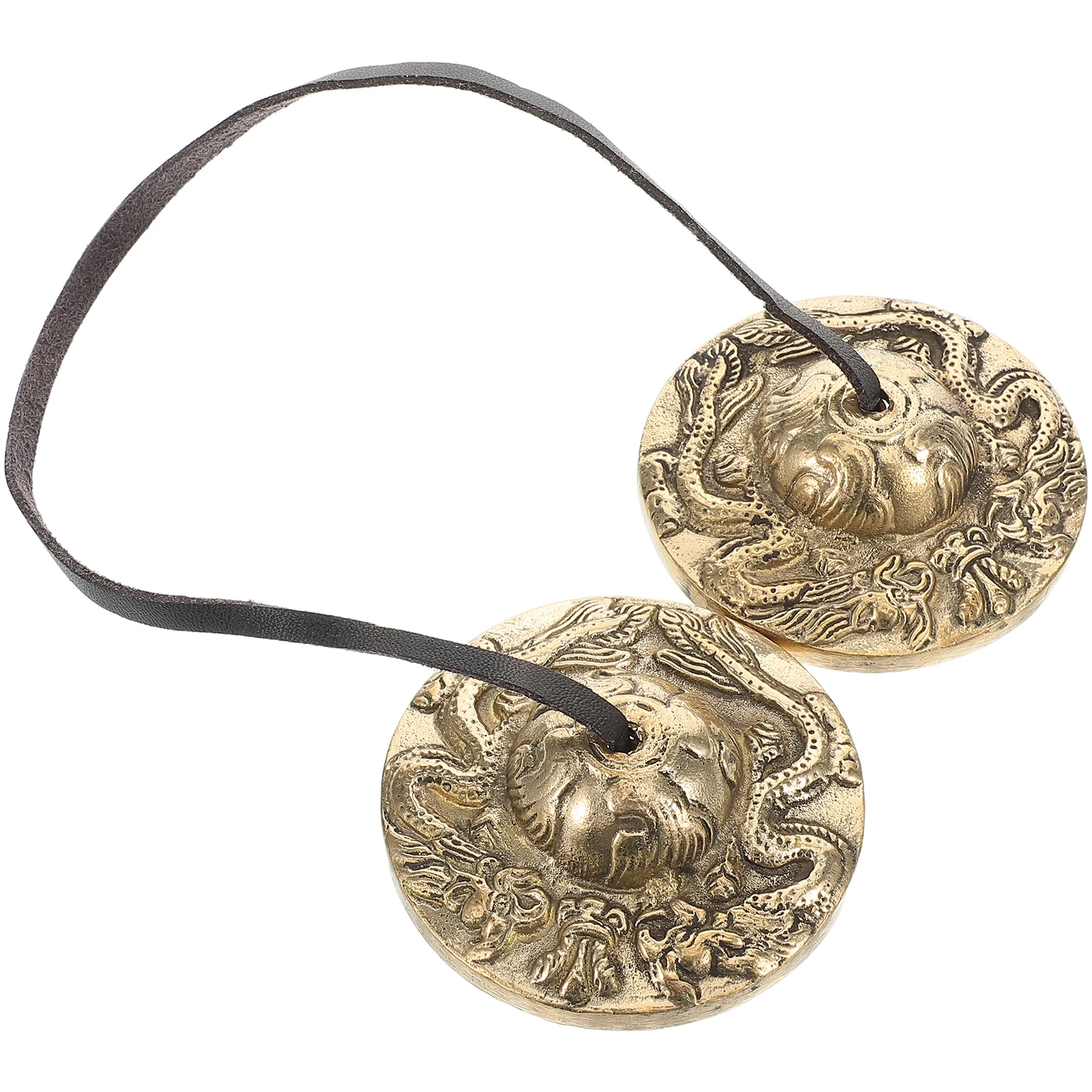 

Meditation Cymbal Bell Tibetan Mindfulness Chimes Brass Tingsha Bells Feng Shui Gongs Traditional Instrument