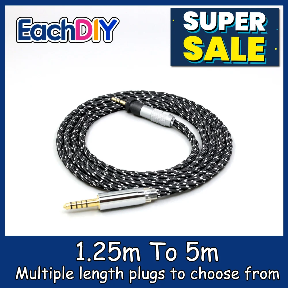 

OCC Mixed OFC Twisting Nylon Earphone Cable For Shure SRH840 SRH940 SRH440 SRH750DJ Philips SHP9000 SHP8900 Headphone LN008733