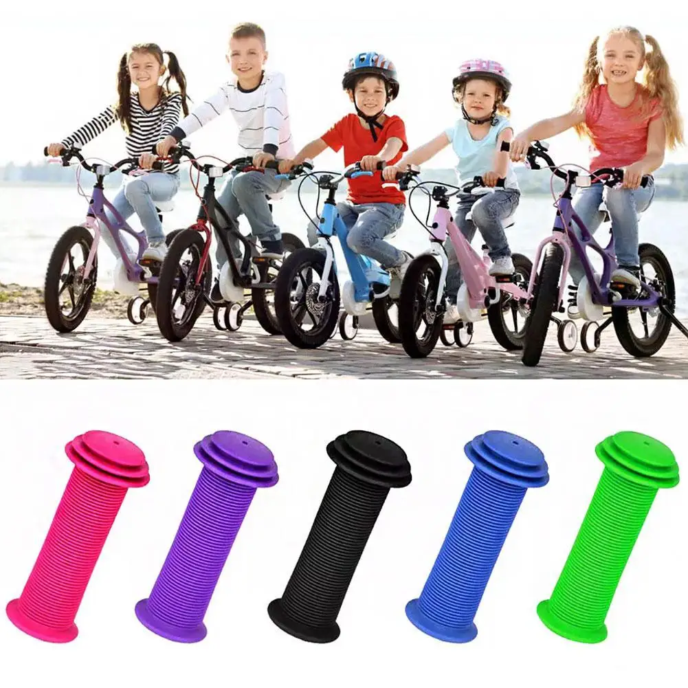 Poignées de guidon souples de vélo pour enfants, couvercle de poignée en caoutchouc, poignées de guidon de vélo pour Scooter Tricycle vélo pour enfants