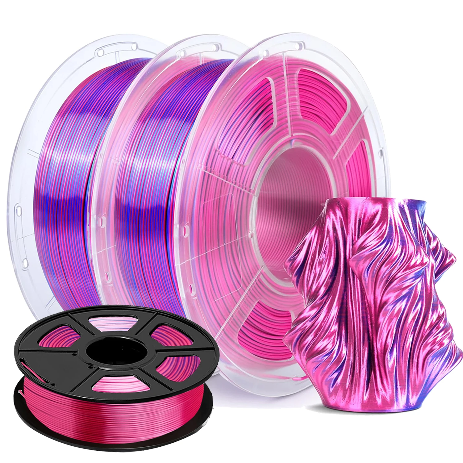 

1.75mm Dual Colour 3D Printing Filament silk Blue Rose For 3D Printing Material Silk pla Blue Rose PLA 2 Colours 1Kg 250g 500g