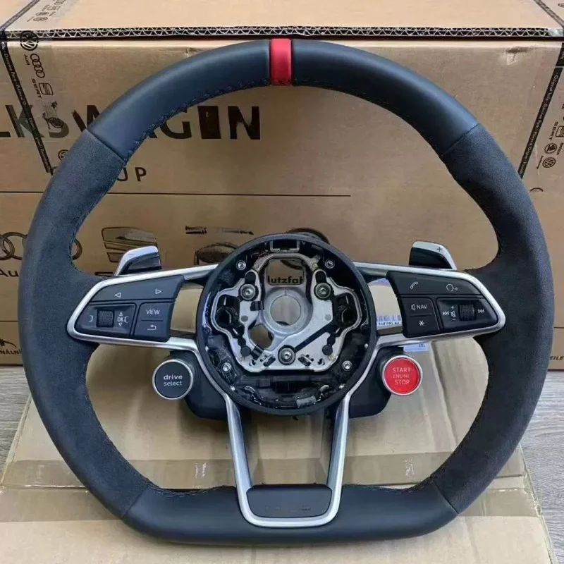 Car Steering Wheel Suede Leather For Volkswagen Magotan Polo Golf Passat Tiguan Shangku R PlateInterior Accessories view 5