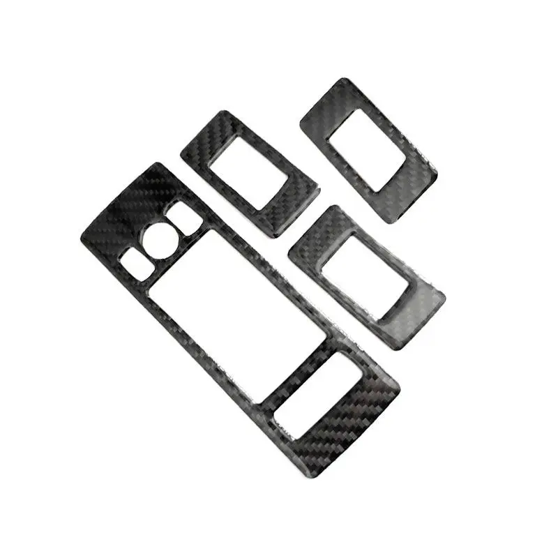 لاند روفر رينج روفر سبورت 2014-2017 سيارة الداخلية نافذة الباب رفع لوحة التحكم زر غطاء إطاري لينة ألياف الكربون تقليم #2