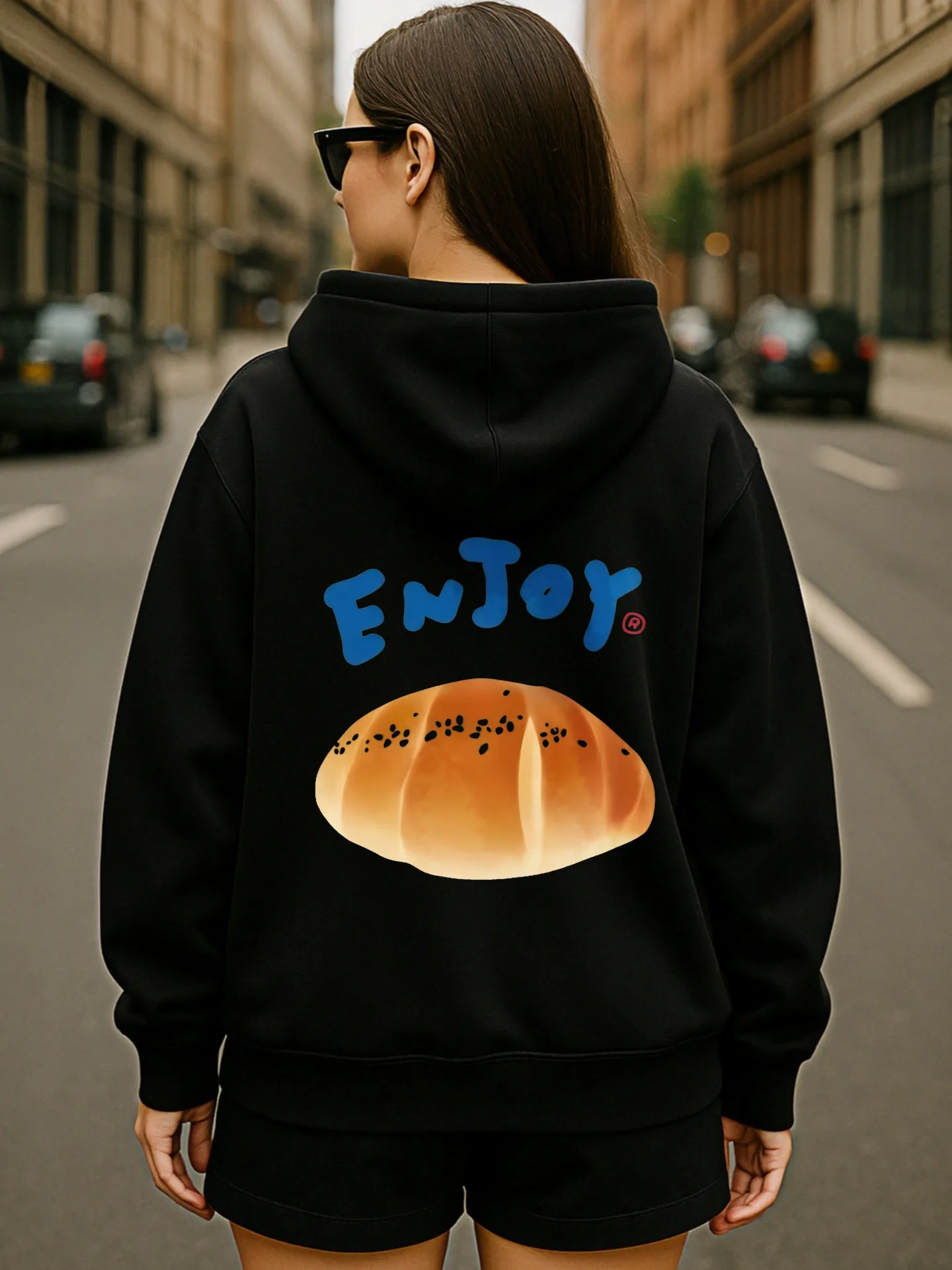 Sweat à capuche graphique pour femmes, Yoga-imprimé Victory, Design esthétique décontracté, tissu doux, vêtements quotidiens décontractés, pour jeunes hommes