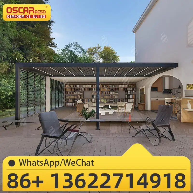 

Hot Selling Windproof Outdoor Pavilion with Contemporary Design for Garden Patio Backyard pergola