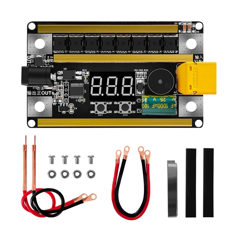 

12V Handheld Adjustable Spot Welding Machine Control Board For 18650 Battery Spot Welder 0.1-0.2Mm Nickel Sheet