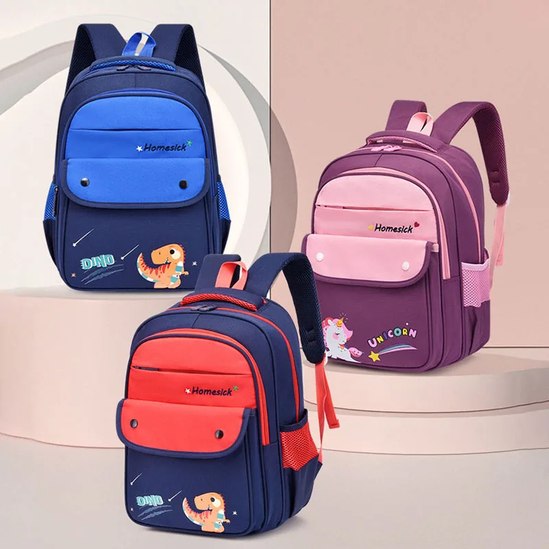 Mochila escolar impermeable para niños de 3 a 6 años, mochila ligera con patrón de dibujos animados, bolsa de libros para niños