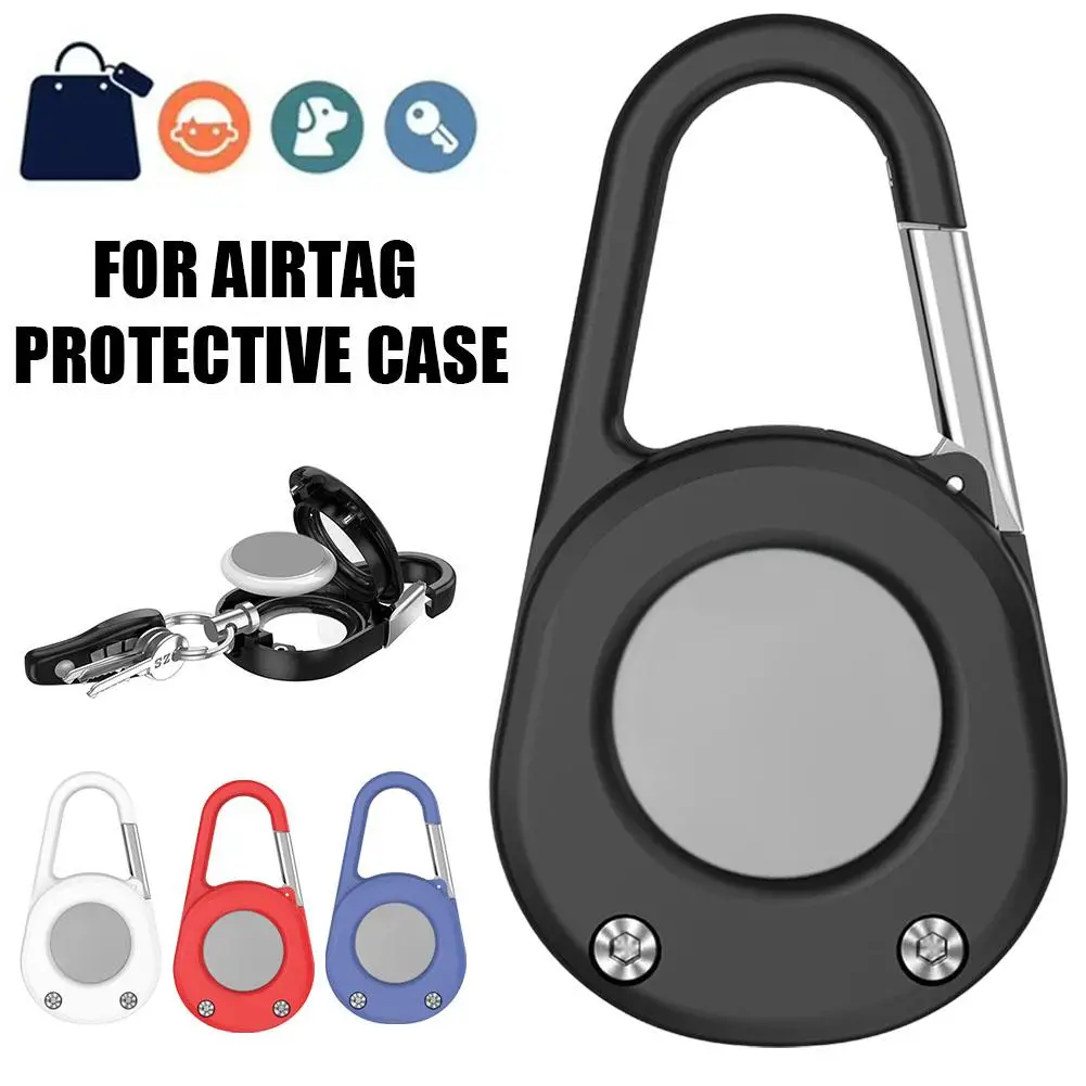 

for airtag Anti Loss Device Protective Cover Outdoor Mountaineering Buckle Waterproof Keychain Protective Case F7L4