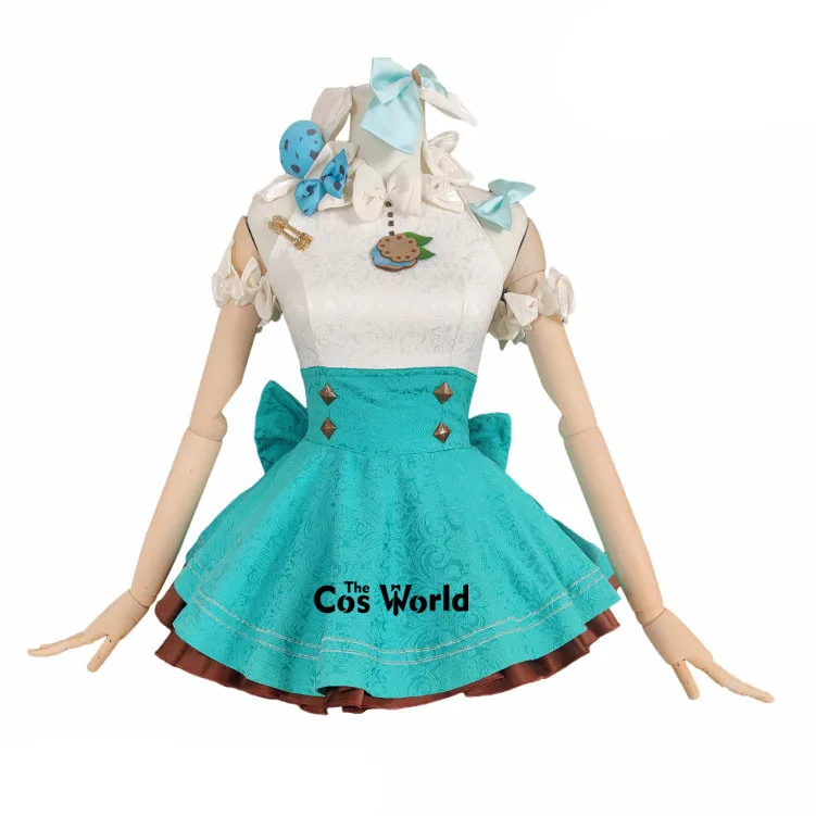 Miku Chocolate Mint Sweets Dress Uniform Outfit Anime Cosplay Costumes