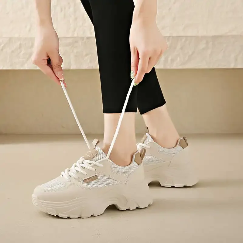 

Autumn Lace-up Sneakers For Women Luxury Vulcanize Footwear Women Brand Women Sports Shoes Casuall Designer Best Selling