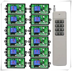 New 3000M Long Range DC12V 24V 1CH RF Wireless Remote Control Relay Switch light /Lamp/ Garage Doors shutters projection screen