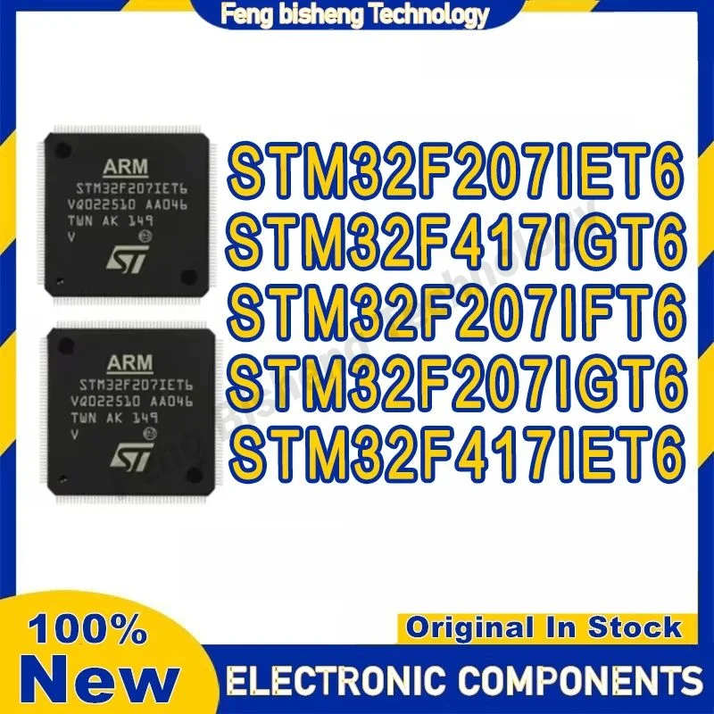 

STM32F207IET6 STM32F207IFT6 STM32F207IGT6 STM32F417IET6 STM32F417IGT6 STM32F207 STM32F417 STM32 STM IC MCU Chip LQFP176 in stock