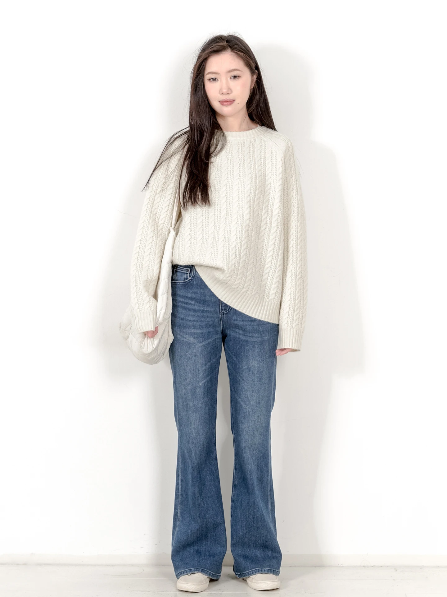 

Зимние джинсы-колокольчики с высокой талией Thiened Fce, женские облегающие длинные брюки в стиле ретро, хлопковые эластичные джинсы