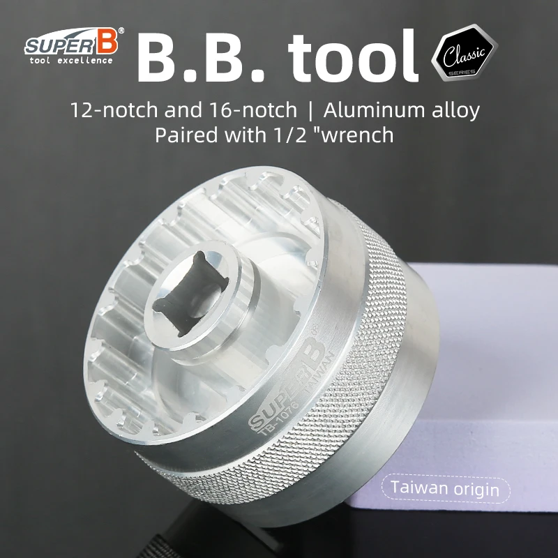 Super B Bicycle Bottom Bracket Removal Wrench For BB T47 Installation Disassembly BB Socket Wrench Spanner Bike Repair Tool