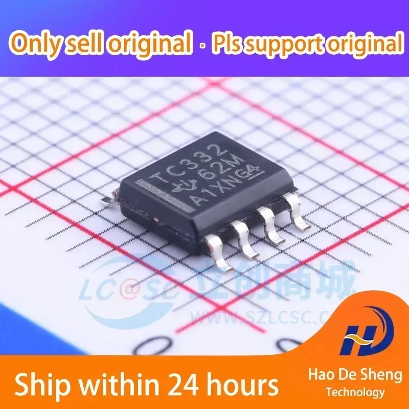 10PCS/LOT TCAN332DR  SOP-8 logo TC332 TCAN332 CAN New Original in Stock