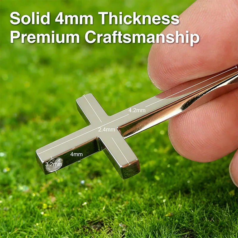 TA1 Pure Titanium Cross High Polish Men\'s Amulet Pendant Hypoallergenic Metal Titanium Jewelry