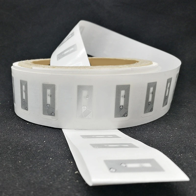 NFC Tag Rfid Sticker for All Phone, Square Chip, 13.56MHz Programable Blank Label, Universal Protocol ISO14443A 213 Cards, 5Pcs