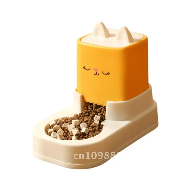 

Pet cartoon feeding water feeder large capacity cat dog universal cat bowl dog basin pet supplies
