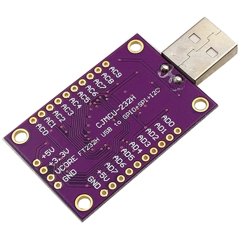 Module multifonction haute vitesse B30C-CJMCU FT232H USB vers JTAG UART/FIFO SPI/I2C, installation facile, facile à utiliser
