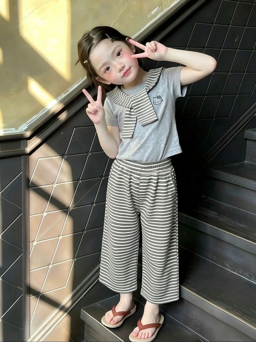 set-estivo-per-ragazze-in-stile-coreano-nuova-moda-in-puro-cotone-maniche-corte-a-righe-pantaloni-casual-outfit-trendy-per-bambini-completo-due-pezzi