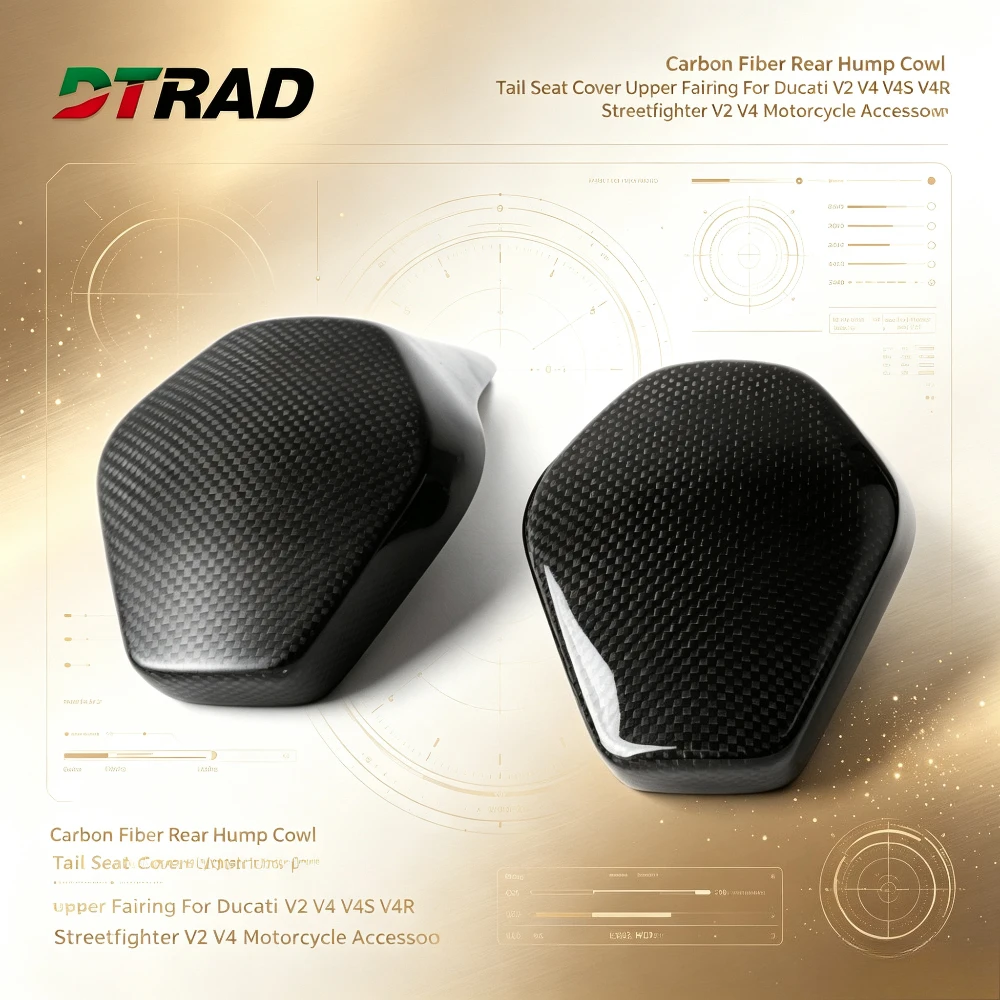 Carbon Fiber Rear Hump Seat Cowl Tail Fairing Cover For Ducati V2 V4 V4S V4R Streetfighter V2 V4 Motorcycle Modified Parts