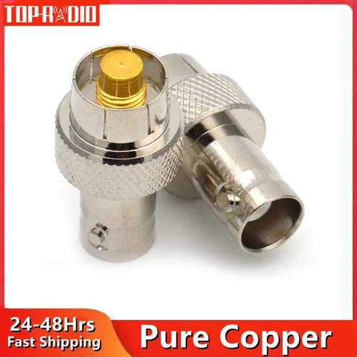 Cabezal de prueba de antena BNC hembra a ICOM, conector RF BNCK a adaptador de walkie-talkie de AD-98FSC de cabeza plana, 1 ud.